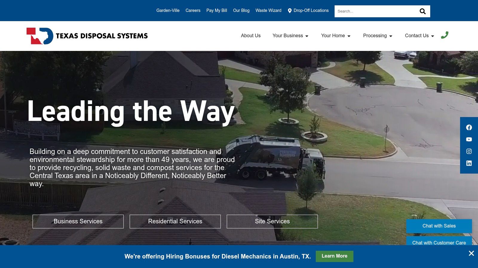 Texas Disposal Systems (TDS) – Texas Organic Products/Composting (Creedmoor)