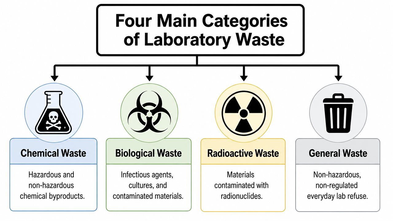 The Four Main Categories of Laboratory Waste